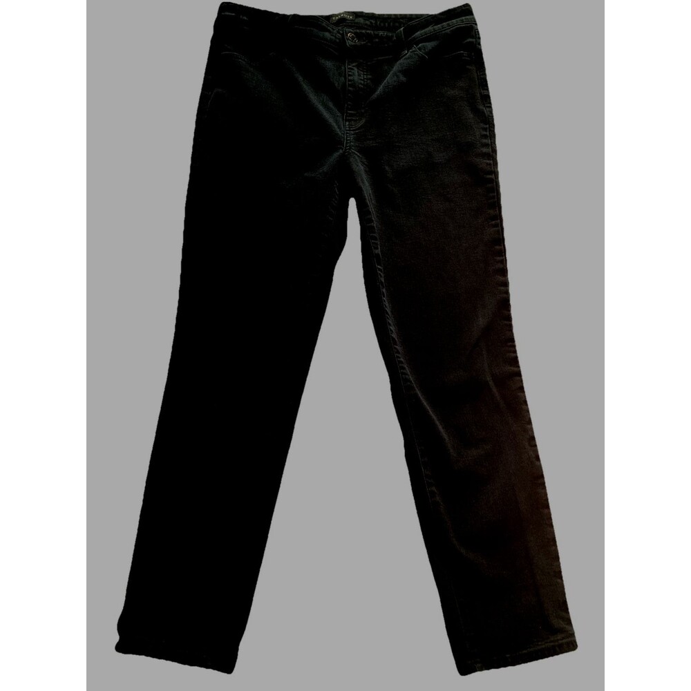 Talbot’s Slim Ankle Jeans Women’s14 Black Stretch Good Condition Straight Leg